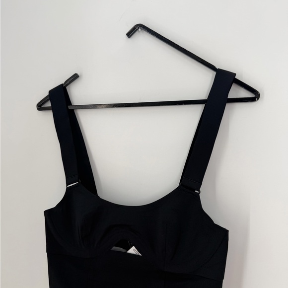 Cos Black Cut Out Scoop Neck One Piece Bandeau Swimsuit - Picture 3 of 8